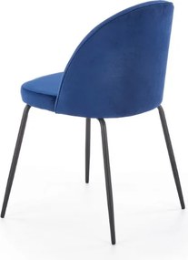 Tapicerowane krzesło do jadalni z niskim oparciem K314