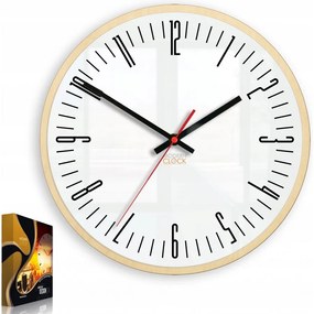 Zegar na ścianę nowoczesny efektowny okrągły cichy do kuchni salonu pokoju