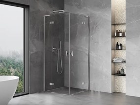 Mexen Mist-H L Duo kabina prysznicowa uchylna 85 x 85 cm, transparent, chrom - 8A5L-085L-085P-01-00