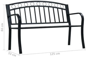 Ławka ogrodowa z okuciem w koła D5-S71
