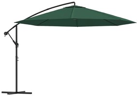 Zielony parasol do ogrodu na wysięgniku - Solace