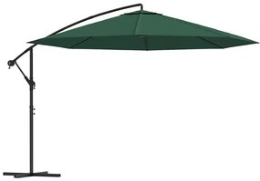 Zielony parasol do ogrodu na wysięgniku Z5-L74