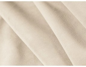 Beżowa aksamitna rozkładana/ze schowkiem sofa 247 cm Jodie – Micadoni