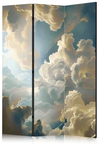 Parawan dwustronny Pejzaże 135x172 cm 3-częściowy szary ARTGEIST B