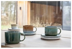 Pomarańczowe kamionkowe kubki na espresso zestaw 2 szt. 80 ml Styles – Villa Collection