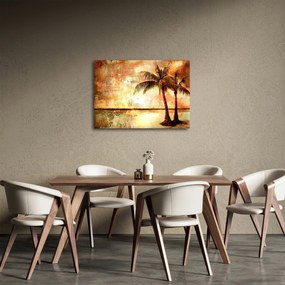 Obraz - Palmy na plaży (70x50 cm)
