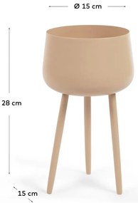 Metalowy kwietnik ø 15 cm (wysokość 28 cm) Apia – Kave Home