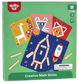 Tooky toy układanka gra logiczna łamigłówki klocki magnetyczne dla dzieci 49 el.