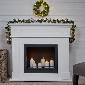 Długa girlanda świąteczna z oświetleniem