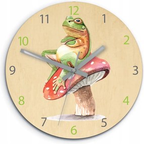 Zegar ścienny cichy do pokoju dziecięcego drewniany nowoczesny dekoracyjny