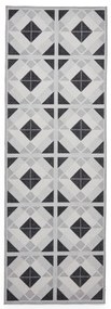 Jasnoszaro-ciemnoszary chodnik odpowiedni do prania 76x230 cm Victoria Light – Think Rugs