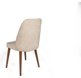 Zestaw krzeseł do jadalni Dallas Beige and Walnut,2 szt.