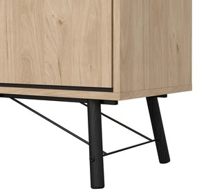 Komoda w dekorze dębu w naturalnym kolorze 150x72x40 cm Ry – Tvilum