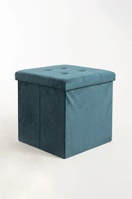Pufa do przechowywania guzików 38 cm aksamitna