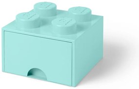 Jasnoniebieski kwadratowy pojemnik LEGO®