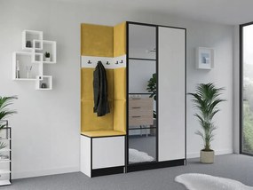 Garderoba EDEN 13 Biały + Żółty