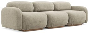 Beżowa sofa modułowa z materiału bouclé 270 cm Ailani – Makamii