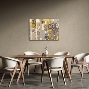 Obraz - Kolaż ze słonecznikami (70x50 cm)