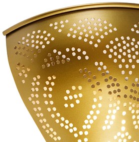 Orientalna lampa ścienna złota - ZaynKolonialny Oswietlenie wewnetrzne
