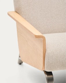 Beżowa sofa z tkaniny szenilowej 165 cm Amsen – Kave Home