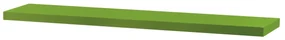 Półka ścienna zielony, 120 x 24 x 4 cm