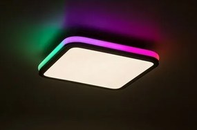 Rabalux 71399 funkcjonalna lampa sufitowa LED Serkan 43W, czarna/biała