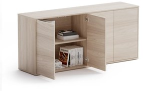 Szafka niska z drzwiami BLOCK Dąb naturalny