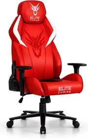 Fotel gamingowy Katandor – ergonomiczny fotel obrotowy z regulacją, ekoskóra
