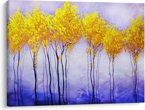 Obraz żółtych drzew (70x50 cm)