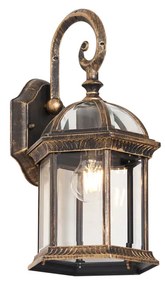Zewnetrzna Klasyczna zewnętrzna lampa ścienna antyczne złoto IP44 - Glasgow klasyczny/Antyczny Oswietlenie zewnetrzne