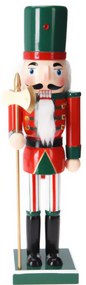 Dziadek do orzechów, figurka z drewna sosnowego, 38 cm