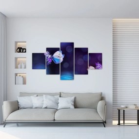 Obraz - Motyle na lawendie (125x70 cm)