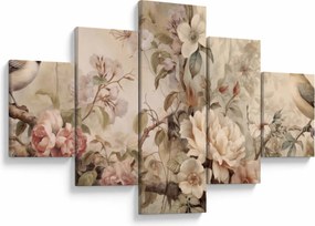 Obraz - Obraz ptaka w stylu vintage (125x70 cm)