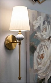 Kinkiet w biało-złotym kolorze Warsaw – Mauro Ferretti