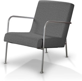Pokrowiec na fotel Ikea PS kolor szary tkanina strukturalna