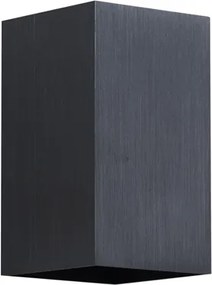 Nowoczesny kinkiet w kolorze metalu pistoletowego, kwadratowy, 2-punktowy GU10 50mm - Sandy