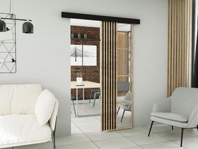 Drzwi przesuwne z maskownicą MOLI 60 dąb craft złoty