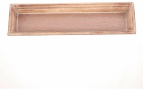 Drewniana taca Riaza brązowa, 35 x 12 x 3 cm