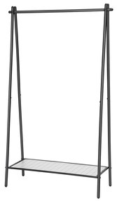 Wielofunkcyjny wieszak na ubrania STEEW 92,5x153 cm czarny