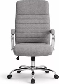 Fotel obrotowy Lezuma szary – nowoczesny, ergonomiczny fotel biurowy