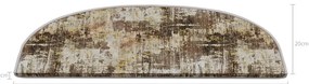 Beżowe dywaniki na schody zestaw 16 szt. 20x65 cm Abstract – Vitaus