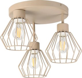 Przysufitowy żyrandol AUDREY 3xE27/15W/230V beżowy