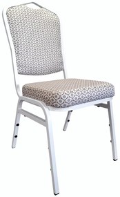 Krzesło Vega tkanina Berit bankietowe konferencyjne stelaż metalowy