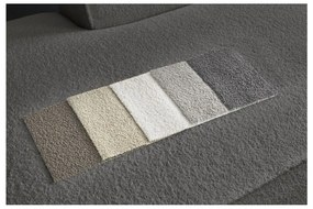 Ciemnoszary narożnik modułowy z materiału bouclé (lewostronny/w kształcie litery U) Megeve – Bobochic Paris
