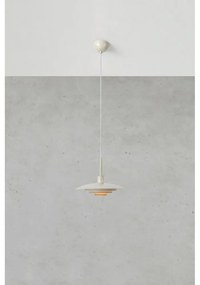 Beżowa lampa wisząca z metalowym kloszem ø 35 cm Piny – Markslöjd