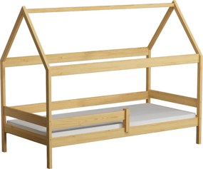 Dziecięce łóżko przypominające domek, sosna 180x90 cm W9-S64