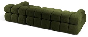 Zielona sofa modułowa z materiału bouclé 282 cm Bellis – Micadoni Home