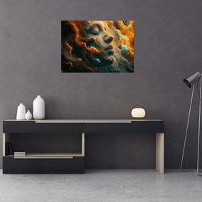 Obraz - Twarz w kosmosie (70x50 cm)