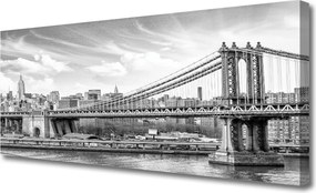 Obraz na płótnie Konstrukcja Stalowego Mostu