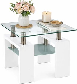 Lakierowana Ława Biały Połysk Z8-D61